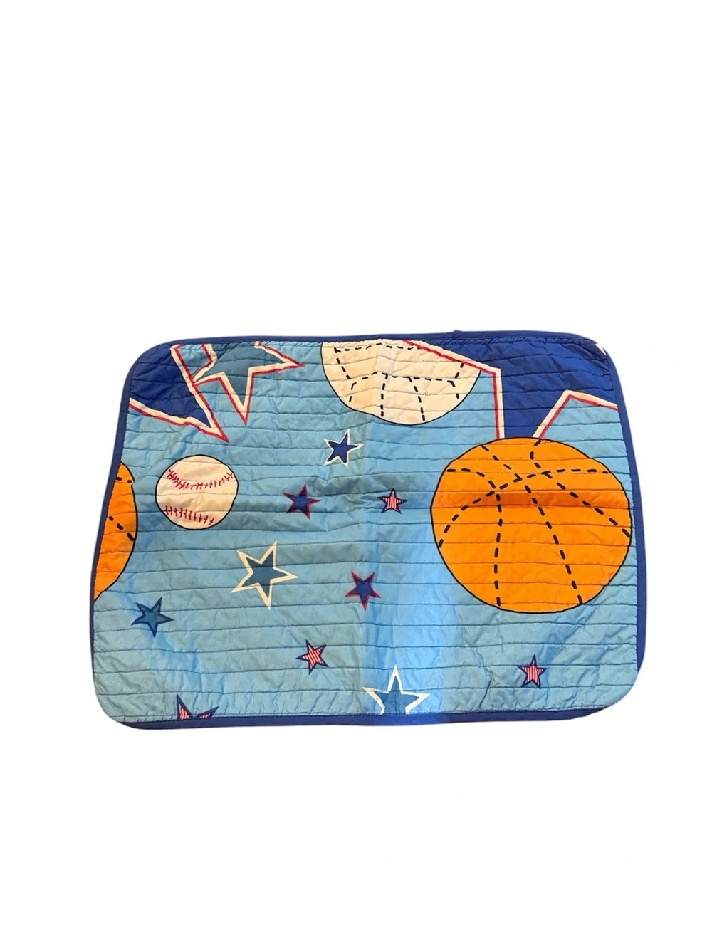 Full Size Sports Themed Quilt Set with Two Pillow Shams